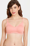 Rosaline Everyday Double Layered Non-Wired 3/4th Coverage  T-Shirt Bra - Candlelight Peach — thumbnail 1